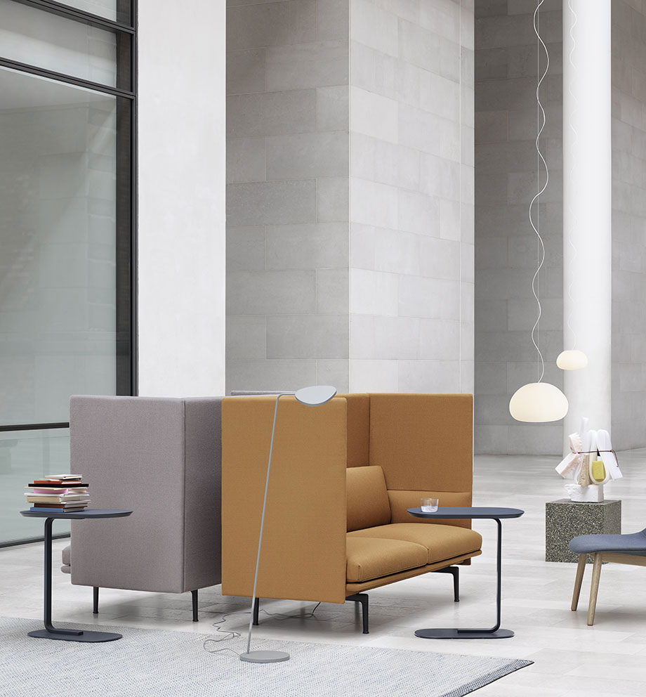 POPO Bremen Möbel Sofa 'Business Outline Highback', Stehleuchte 'Leaf'