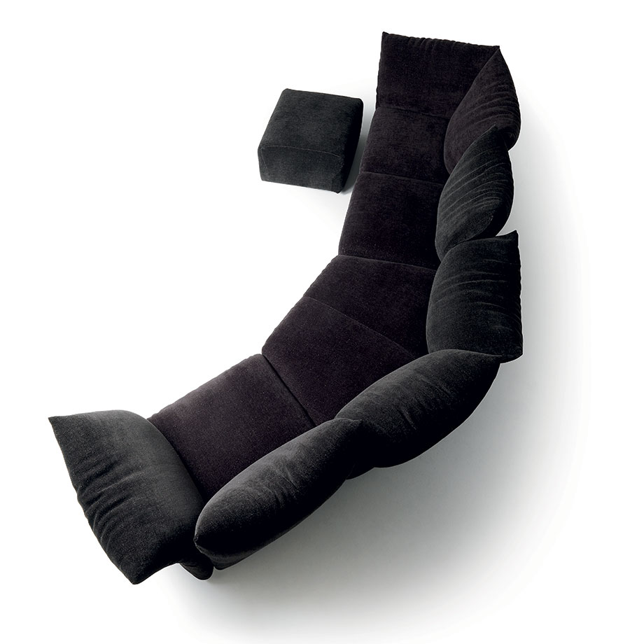 POPO Möbel Bremen - EDRA Sofa ‘Standard' in schwarz