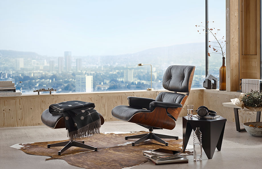 POPO Möbel Bremen Vitra Lounge Chair mit Ottoman Prismatic